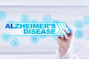 Alzheimer’s disease on digital background